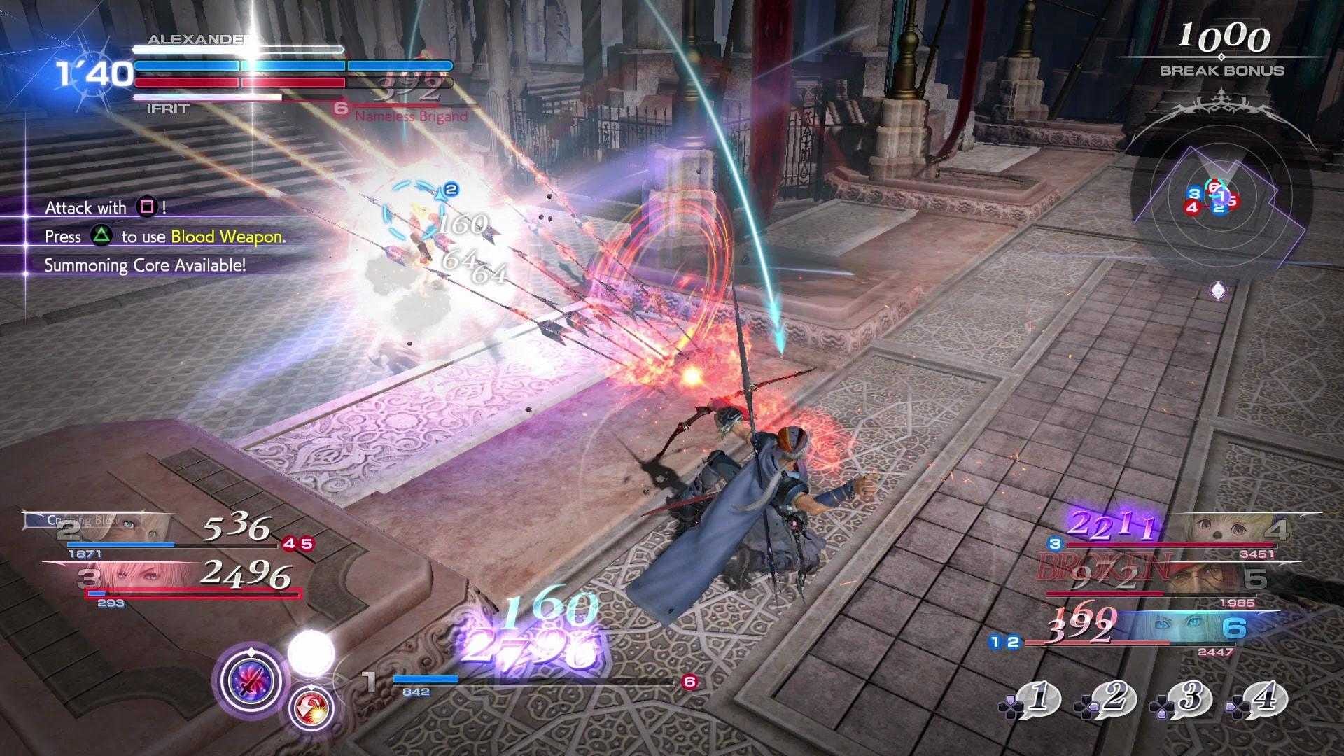 Dissidia Final Fantasy NT fight